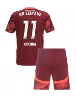 RB Leipzig Lois Openda #11 Vieraspaita Lasten 2024-25 Lyhythihainen (+ shortsit)